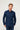 Orta Lacivert Uzun Kol Slim Fit Dar Kesim Pamuk Gömlek