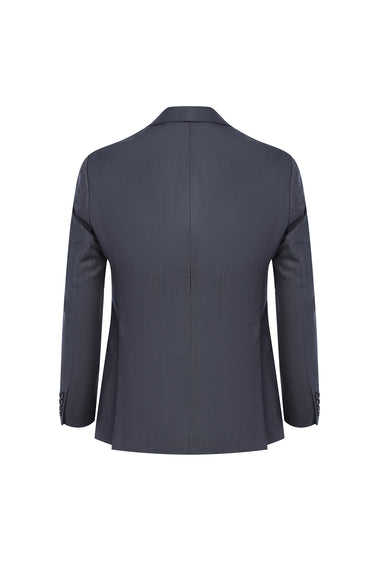 Açık Füme Slim Fit Dar Kesim Yünlü Takım Elbise