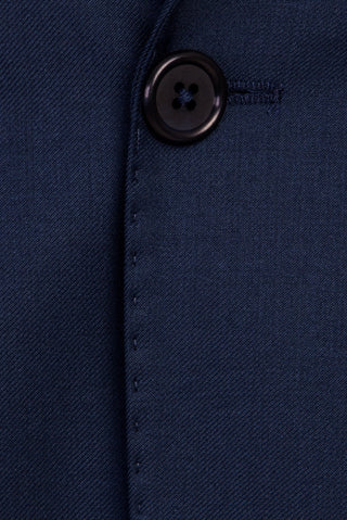  Orta Lacivert 7 Drop Slim Fit Dar Kesim Yünlü Takım Elbise
