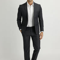 Orta Füme 4 Drop Relaxed Fit Rahat Kesim Takım Elbise