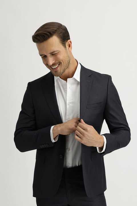 Koyu Füme 7 Drop Slim Fit Dar Kesim Takım Elbise