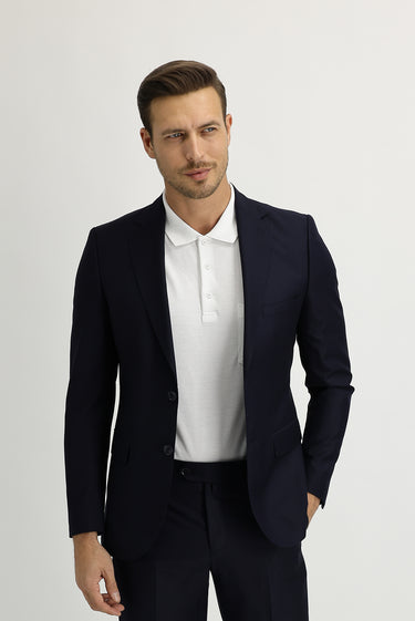 Koyu Lacivert Regular Fit Klasik Takım Elbise