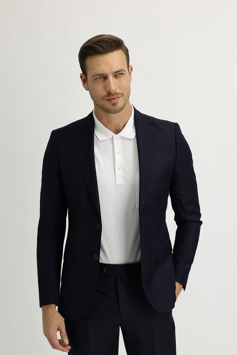 Dark Navy 4-Drop Relaxed Fit Suit