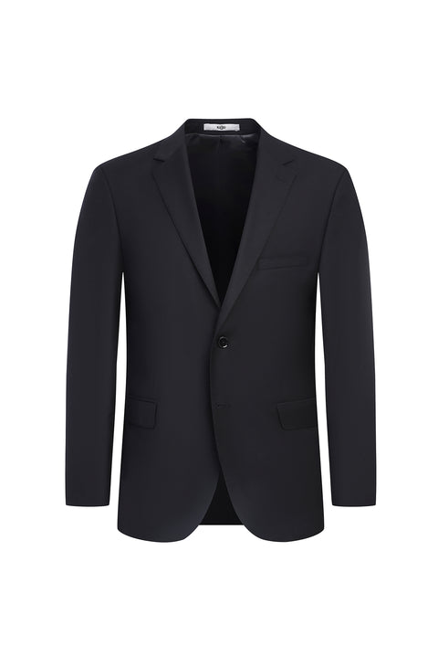 Black 4-Drop Relaxed Fit Suit