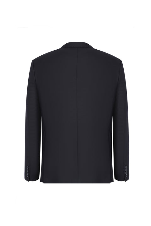 Black 4-Drop Relaxed Fit Suit