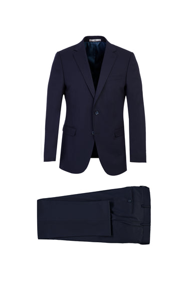 Koyu Lacivert Relaxed Fit Rahat Kesim Klasik Takım Elbise