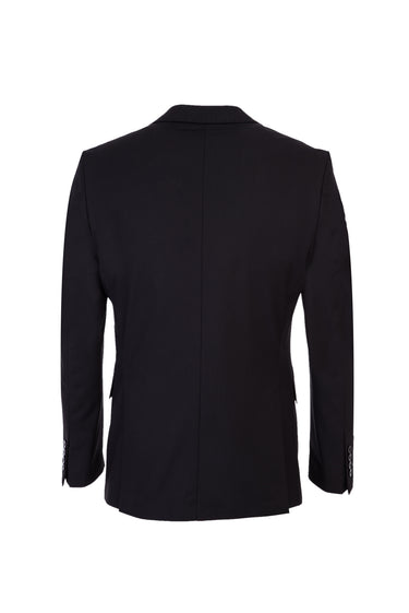 Siyah Slim Fit Dar Kesim Yelekli Takım Elbise