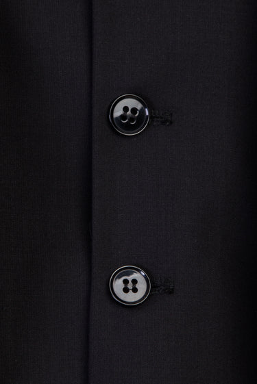 Siyah Slim Fit Dar Kesim Yelekli Takım Elbise