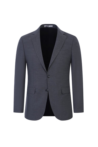 Açık Füme Slim Fit Dar Kesim Yünlü Takım Elbise