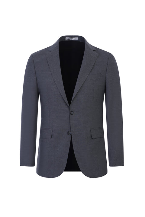Açık Füme 7 Drop Slim Fit Dar Kesim Yünlü Takım Elbise