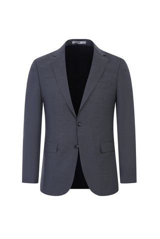 Açık Füme 7 Drop Slim Fit Dar Kesim Yünlü Takım Elbise