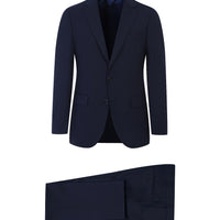 Koyu Lacivert Regular Fit Yünlü Klasik Takım Elbise