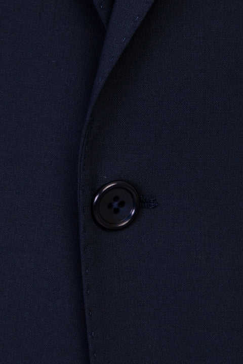 Koyu Lacivert 6 Drop Regular Fit Standart Kesim Yünlü Takım Elbise