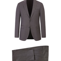 Açık Vizon Slim Fit Dar Kesim Yünlü Takım Elbise