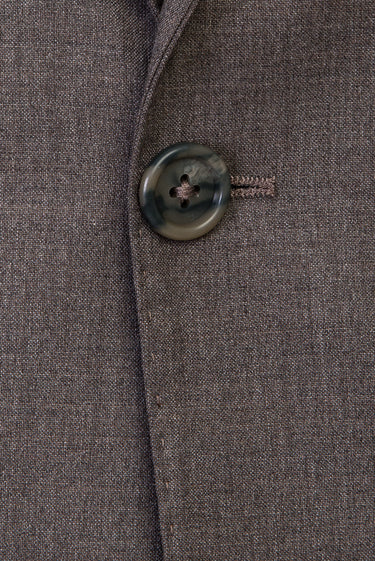  Açık Vizon Slim Fit Dar Kesim Yünlü Takım Elbise
