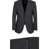 Koyu Füme 6 Drop Regular Fit Standart Kesim Yünlü Takım Elbise