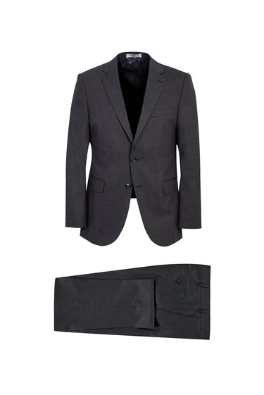 Koyu Füme 6 Drop Regular Fit Standart Kesim Yünlü Klasik Takım Elbise