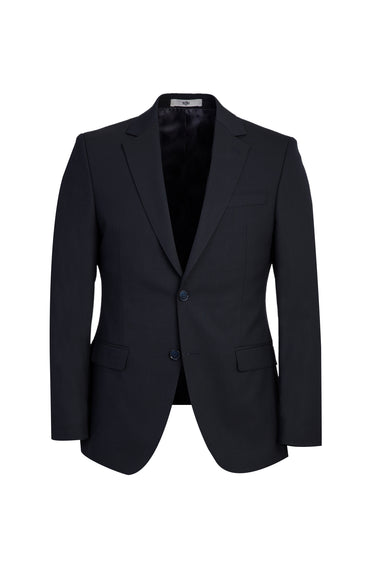 Siyah Lacivert Slim Fit Dar Kesim Yünlü Takım Elbise