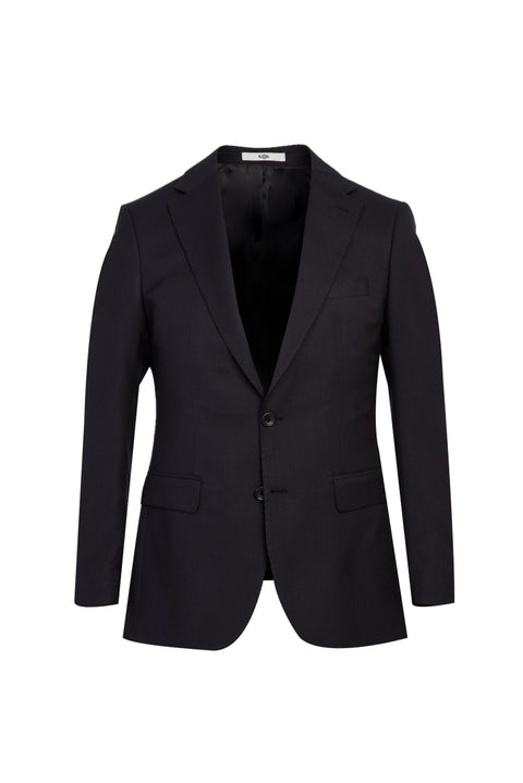 Siyah 6 Drop Regular Fit Standart Kesim Yünlü Takım Elbise