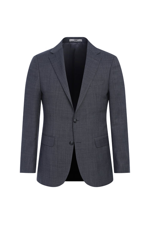 Açık Füme 4 Drop Relaxed Fit Rahat Kesim Yünlü Takım Elbise