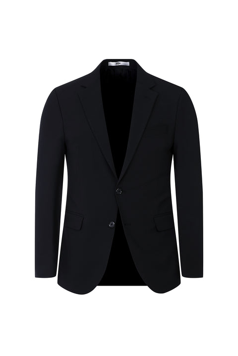 Black 7 Drop Slim Fit Narrow Cut Wool Suit
