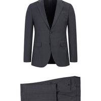 Açık Füme Slim Fit Dar Kesim Yünlü Takım Elbise