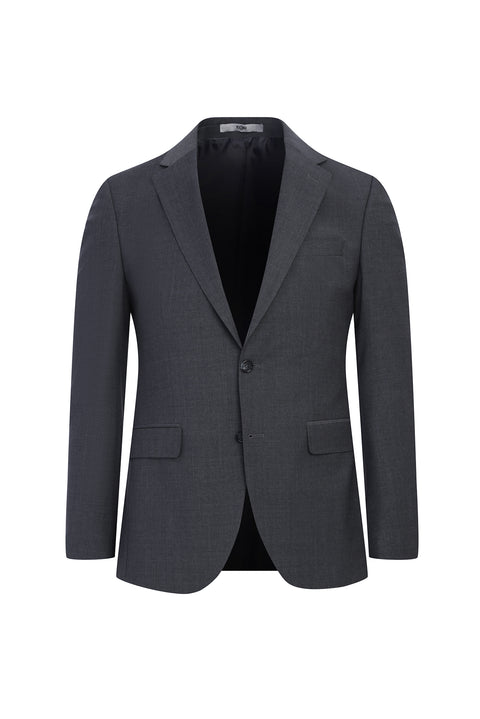 Light Gray 7 Drop Slim Fit Narrow Cut Wool Suit