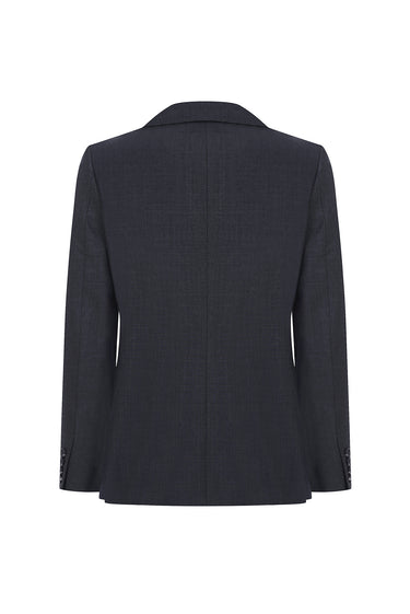 Koyu Füme Relaxed Fit Rahat Kesim Yünlü Klasik Takım Elbise