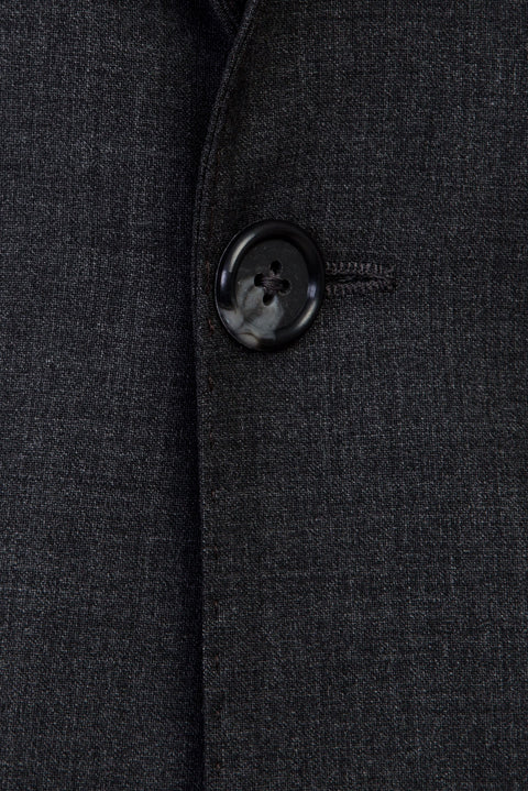 Koyu Füme 4 Drop Relaxed Fit Rahat Kesim Yünlü Takım Elbise