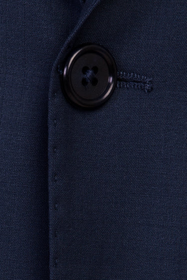 Koyu Lacivert 6 Drop Regular Fit Standart Kesim Yünlü Takım Elbise