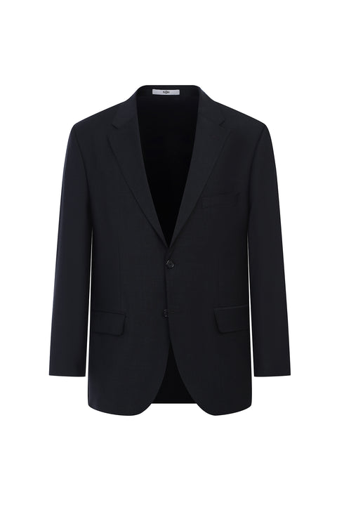 Orta Antrasit 4 Drop Relaxed Fit Rahat Kesim Yünlü Takım Elbise