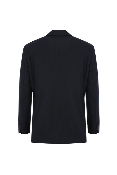 Orta Antrasit 4 Drop Relaxed Fit Rahat Kesim Yünlü Takım Elbise