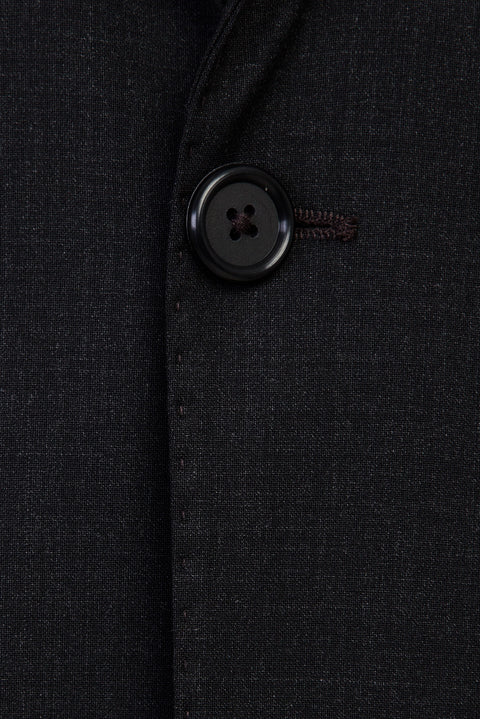 Orta Antrasit 4 Drop Relaxed Fit Rahat Kesim Yünlü Takım Elbise