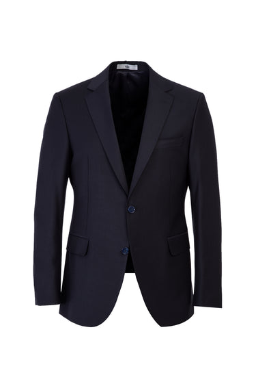 Siyah Lacivert Relaxed Fit Rahat Kesim Yünlü Klasik Takım Elbise