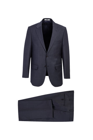  Koyu Füme 4 Drop Relaxed Fit Rahat Kesim Yünlü Takım Elbise
