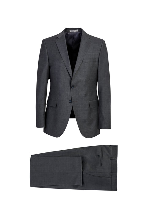 Orta Füme 6 Drop Regular Fit Standart Kesim Yünlü Takım Elbise