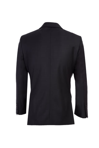  Siyah 4 Drop Relaxed Fit Rahat Kesim Yünlü Takım Elbise
