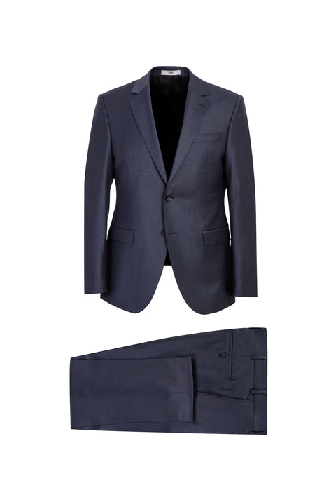 Açık Antrasit 7 Drop Slim Fit Dar Kesim Yünlü Takım Elbise