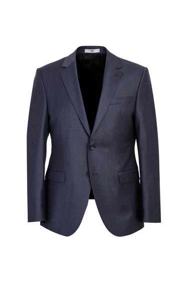 Açık Antrasit Slim Fit Dar Kesim Yünlü Takım Elbise