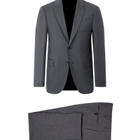 Orta Füme Relaxed Fit Rahat Kesim Klasik Takım Elbise