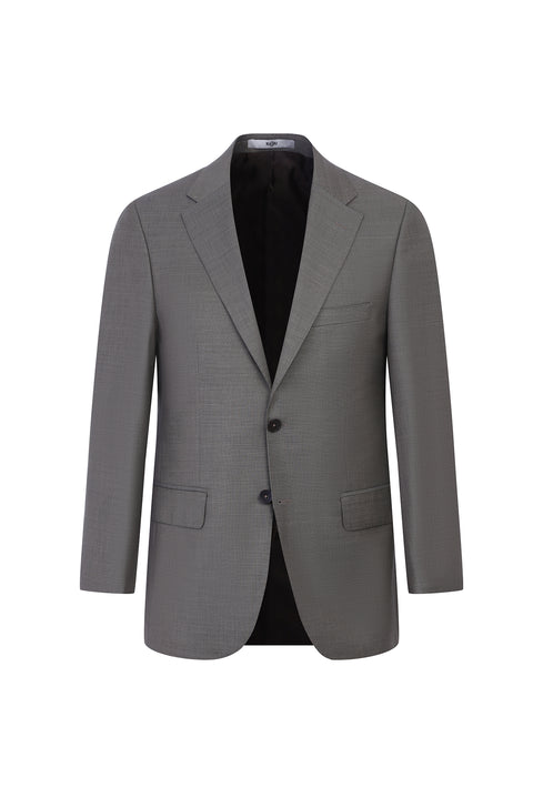 Açık Kahve  4 Drop Relaxed Fit Rahat Kesim Yünlü Takım Elbise