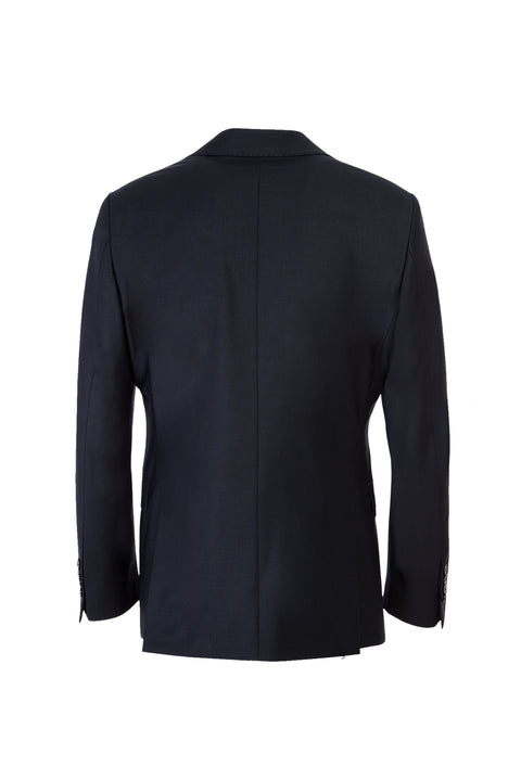 Siyah 6 Drop Regular Fit Standart Kesim Yünlü Takım Elbise