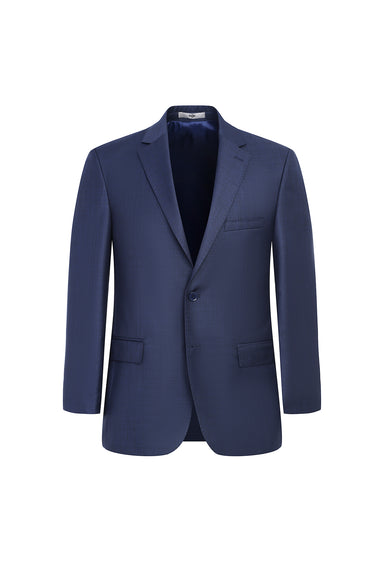 Orta Petrol Relaxed Fit Rahat Kesim Klasik Desenli Takım Elbise