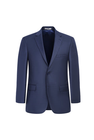  Orta Petrol 4 Drop Relaxed Fit Rahat Kesim Desenli Takım Elbise