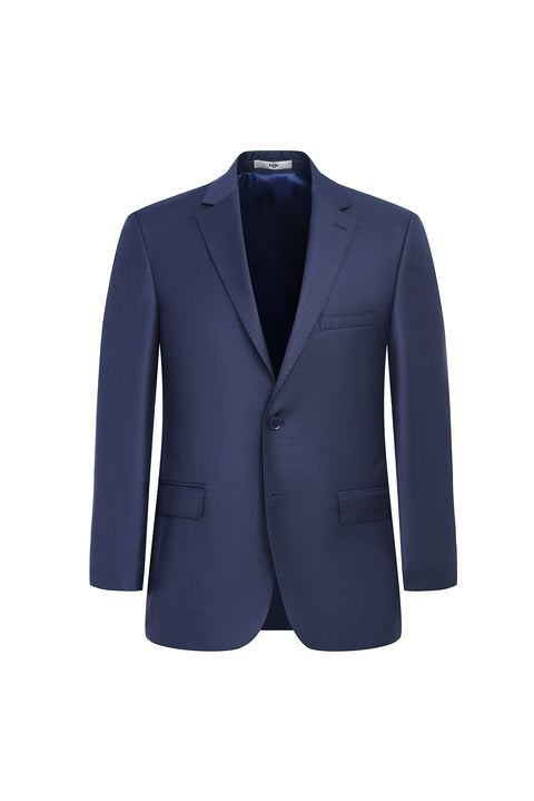 Medium Petrol 6 Drop Regular Fit Standard Cut Patterned Suit