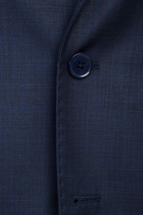 Medium Petrol 6 Drop Regular Fit Standard Cut Patterned Suit