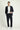 Siyah Slim Fit Dar Kesim Desenli Takım Elbise