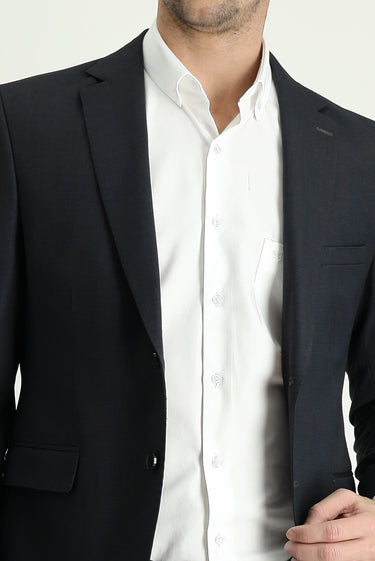  Koyu Füme Slim Fit Dar Kesim Desenli Takım Elbise
