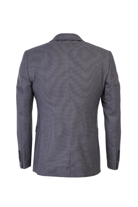 Açık Gri 7 Drop Slim Fit Dar Kesim Kuşgözü Takım Elbise