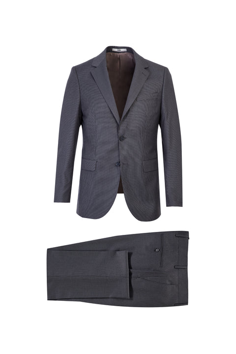 Orta Gri 6 Drop Regular Fit Standart Kesim Kuşgözü Takım Elbise